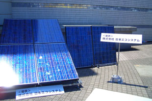 太陽光発電パネル（提供：日本エコシステム）